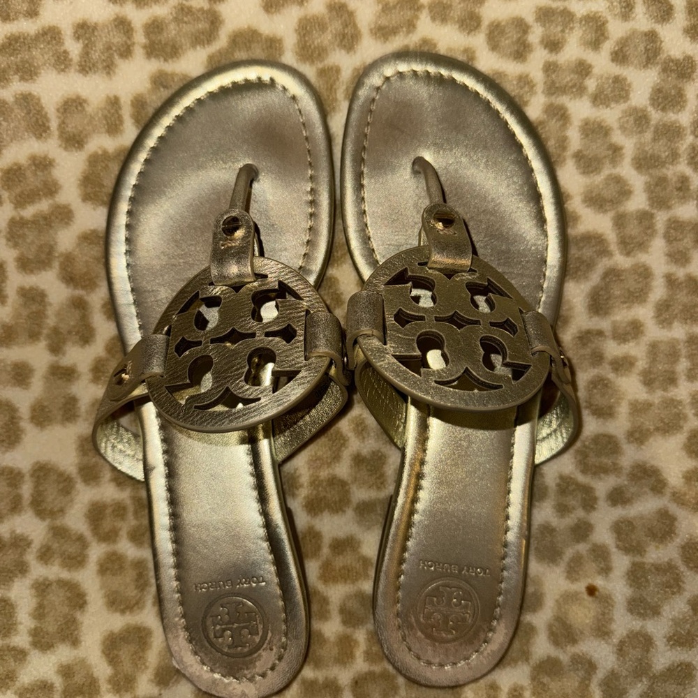 Tory Burch Metallic Sandals